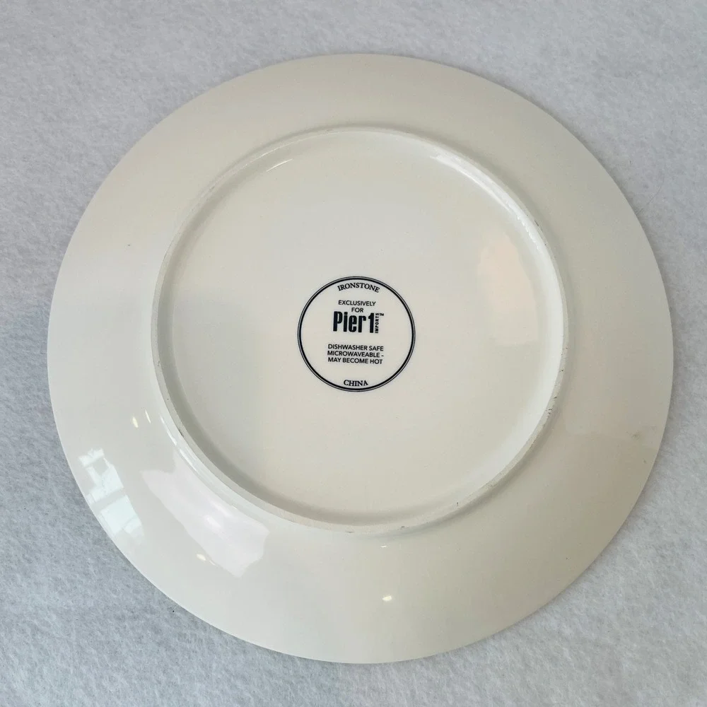 Pier 1 Imports Steampunk Dapper Deer Ironstone Salad Plate‎ 8.25